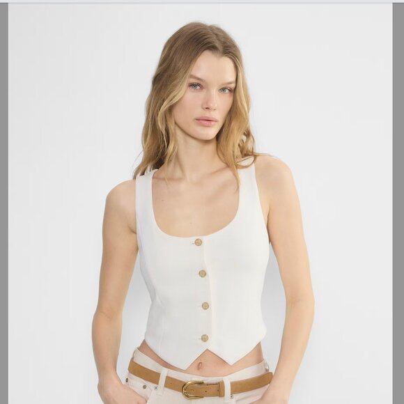 Aritizia Wilfred Rocco Vest - Light Birch Size 8 - Picture 1 of 6